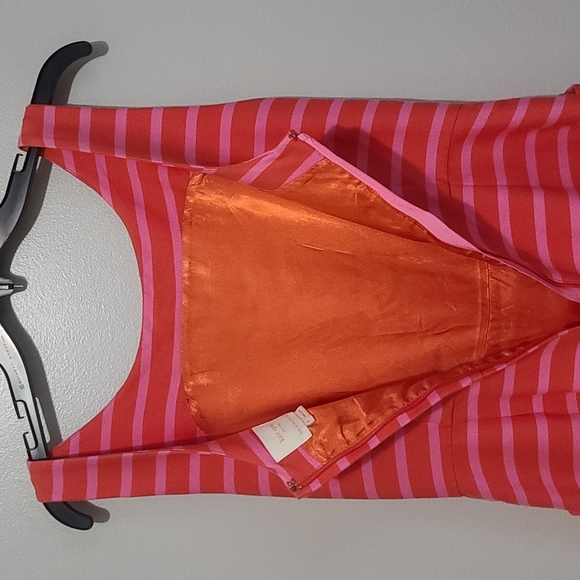 Kate Spade Jillian Bow Orange/Pink Cocktail 🍸 Party Dress Size 4 - Picture 7 of 8